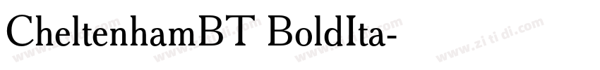 CheltenhamBT BoldIta字体转换